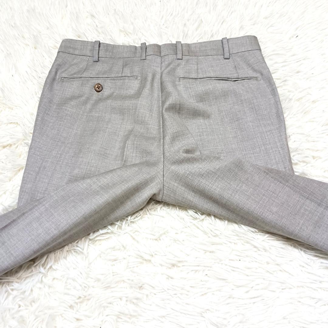 高級生地✨　銀座グローバルスタイル　スーツ　セットアップ　3ピース　グレー　S