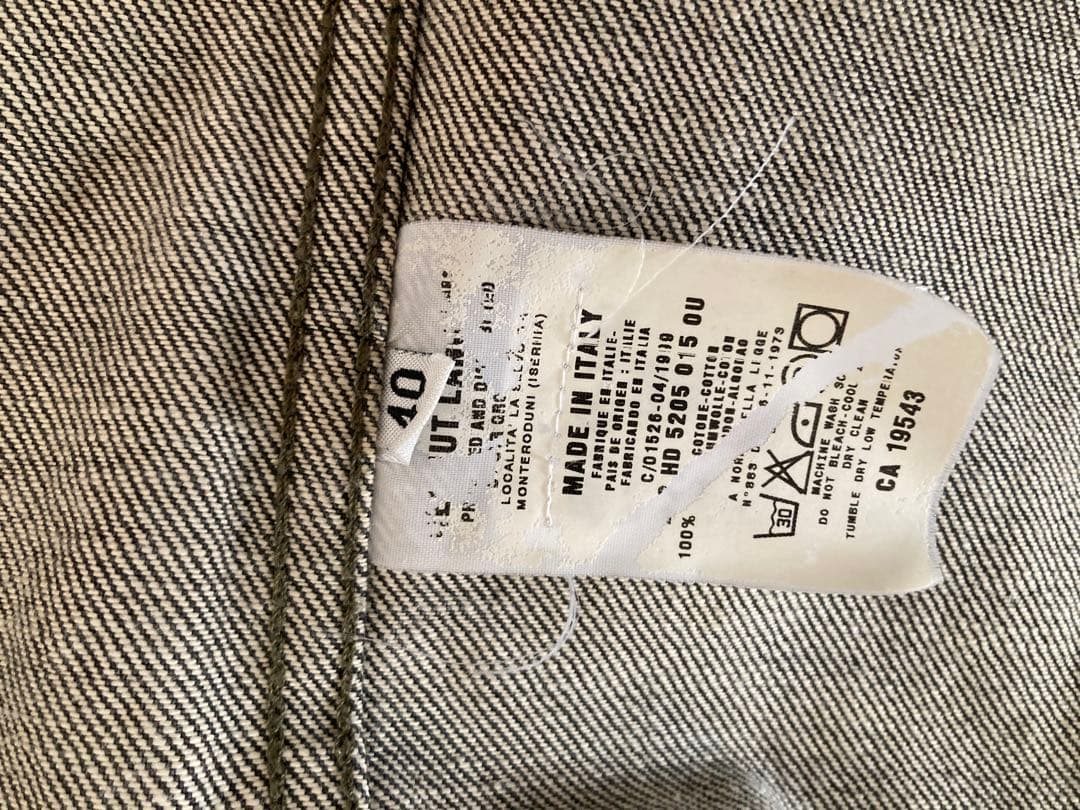 HELMUT LANG 本人期　ブラック デニムジャケット M