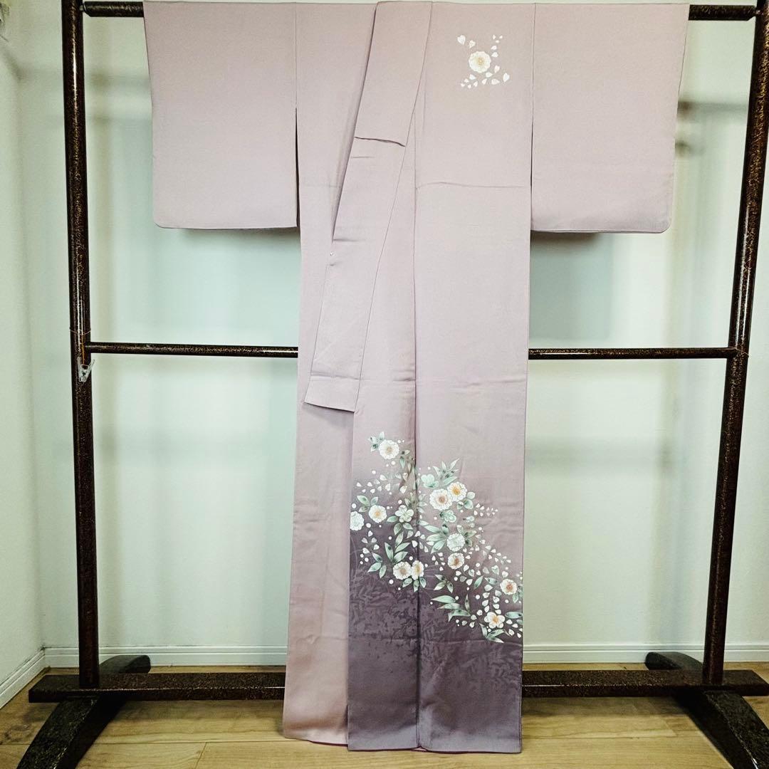 超美品　訪問着　正絹　袷　着物　現代　辻が花　着丈166裄63 トールサイズ