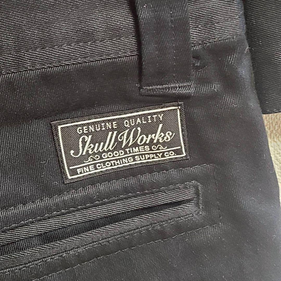 ★ スカルワークス×ジャックローズ つなぎ ジャンプスーツ 長袖 ロゴ 刺繍 3