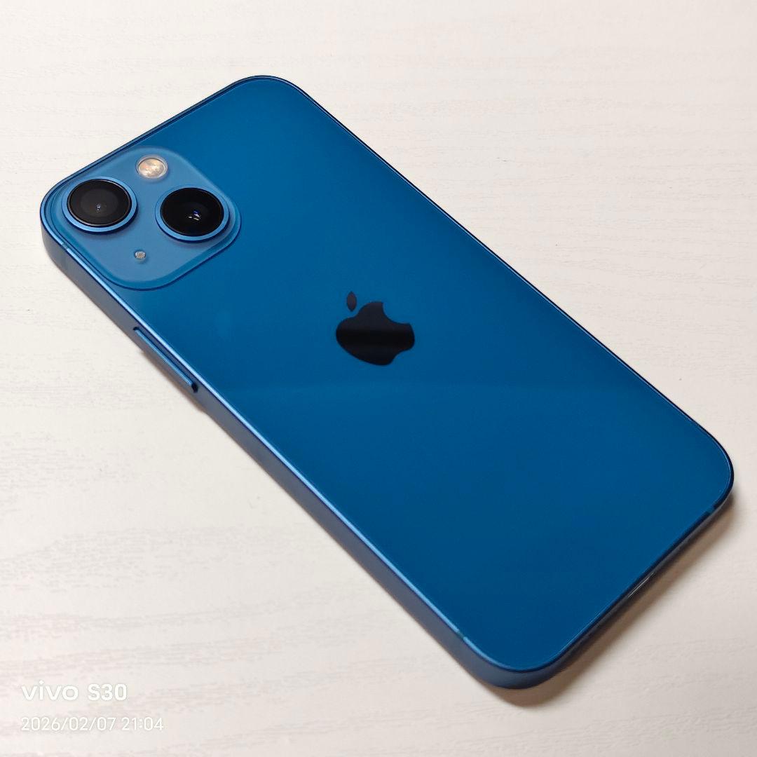超美品 iPhone 13 mini 128GB ブルー 本体 SIMフリー