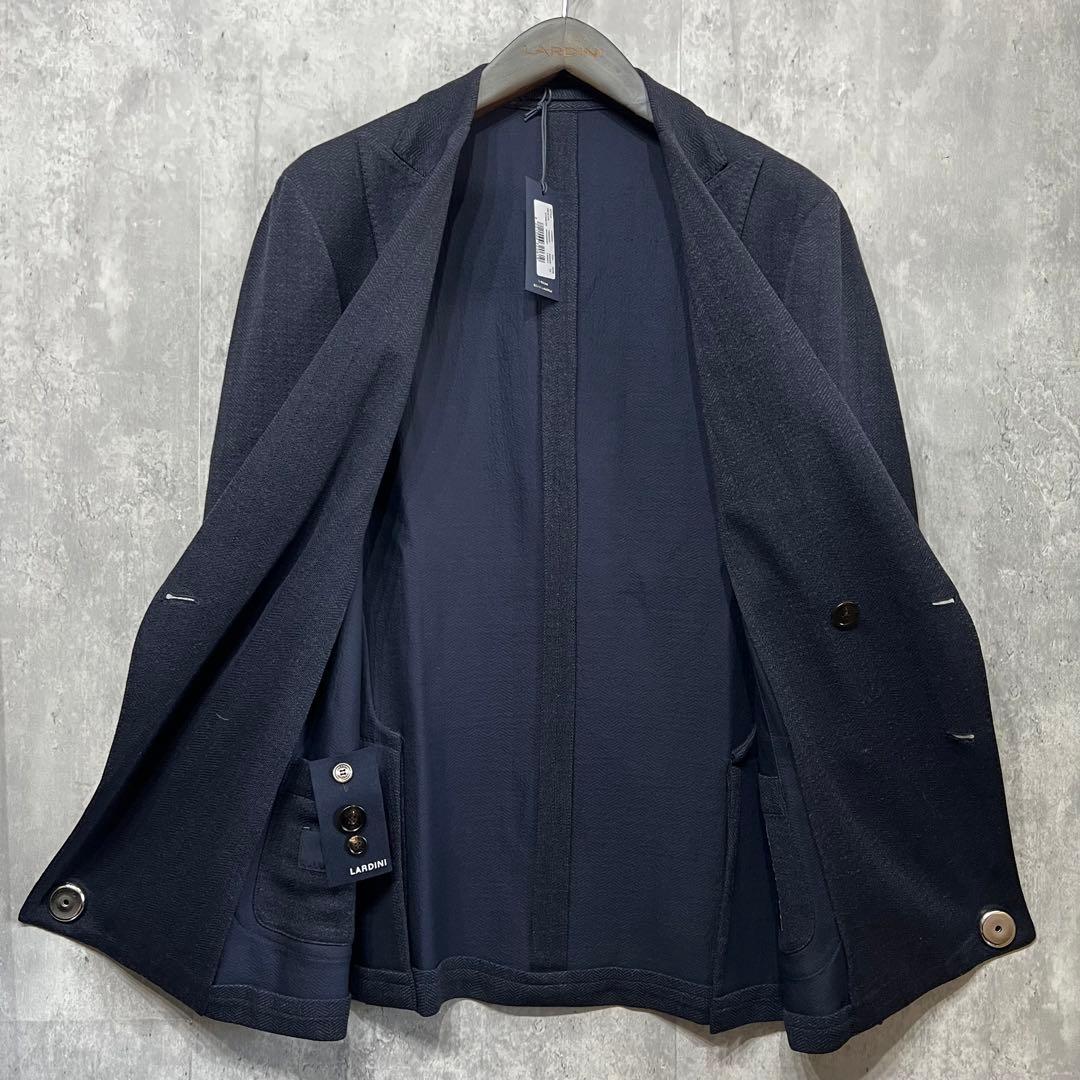 【新品定価15万】LARDINI　ダブルブレステッド テーラードジャケット　52