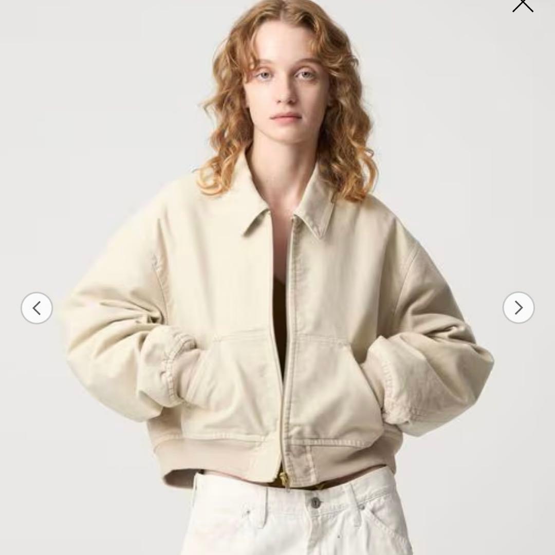 ＜６(ROKU)＞コットンピーチ ブルゾン