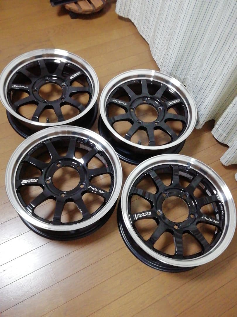 ぶ*る様 美品 ジムニー用 RAYS A·LAP-J BD (Black/Rim