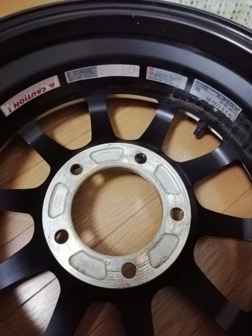 ぶ*る様 美品 ジムニー用 RAYS A·LAP-J BD (Black/Rim