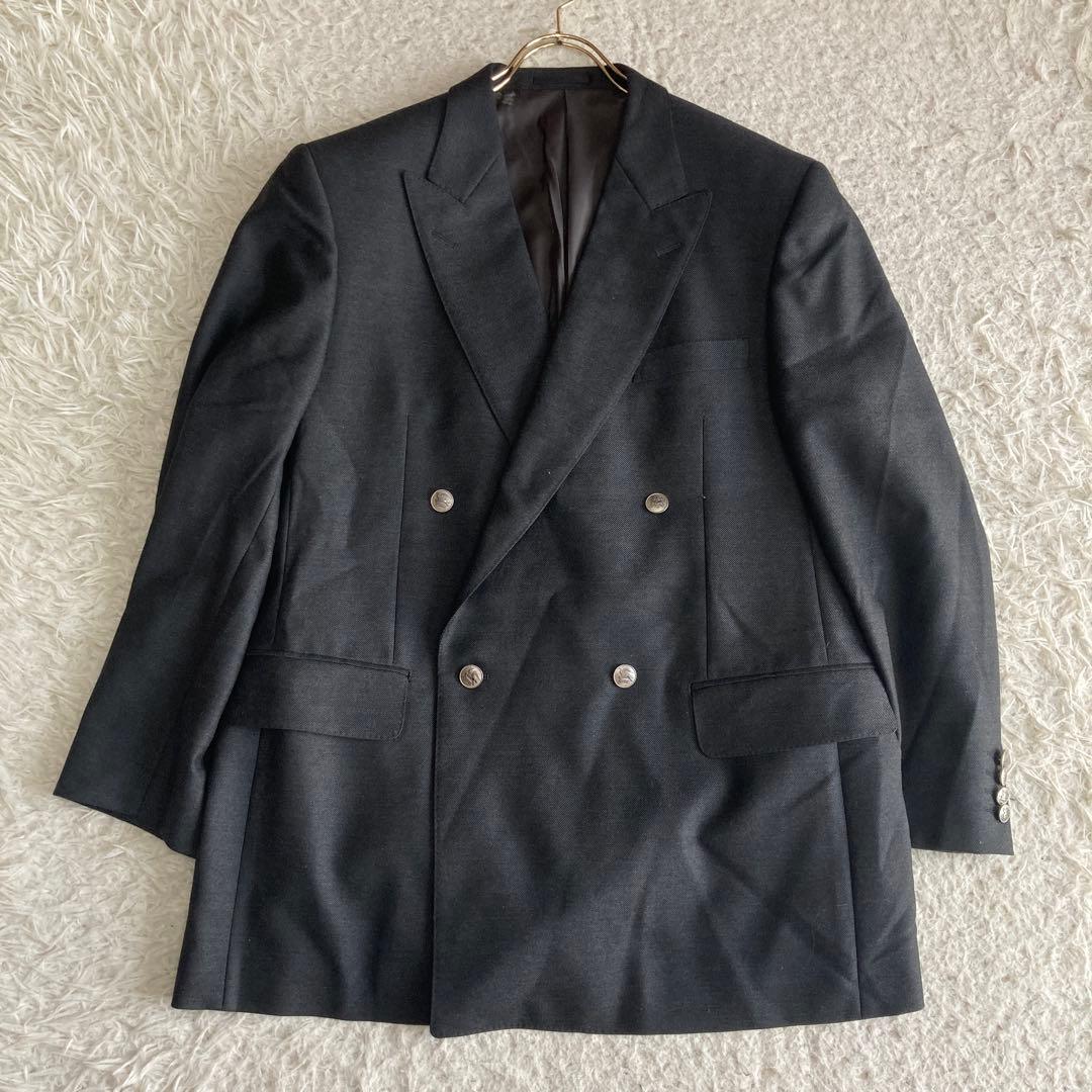 BURBERRY London ダブルボタンジャケット チャコール BB7
