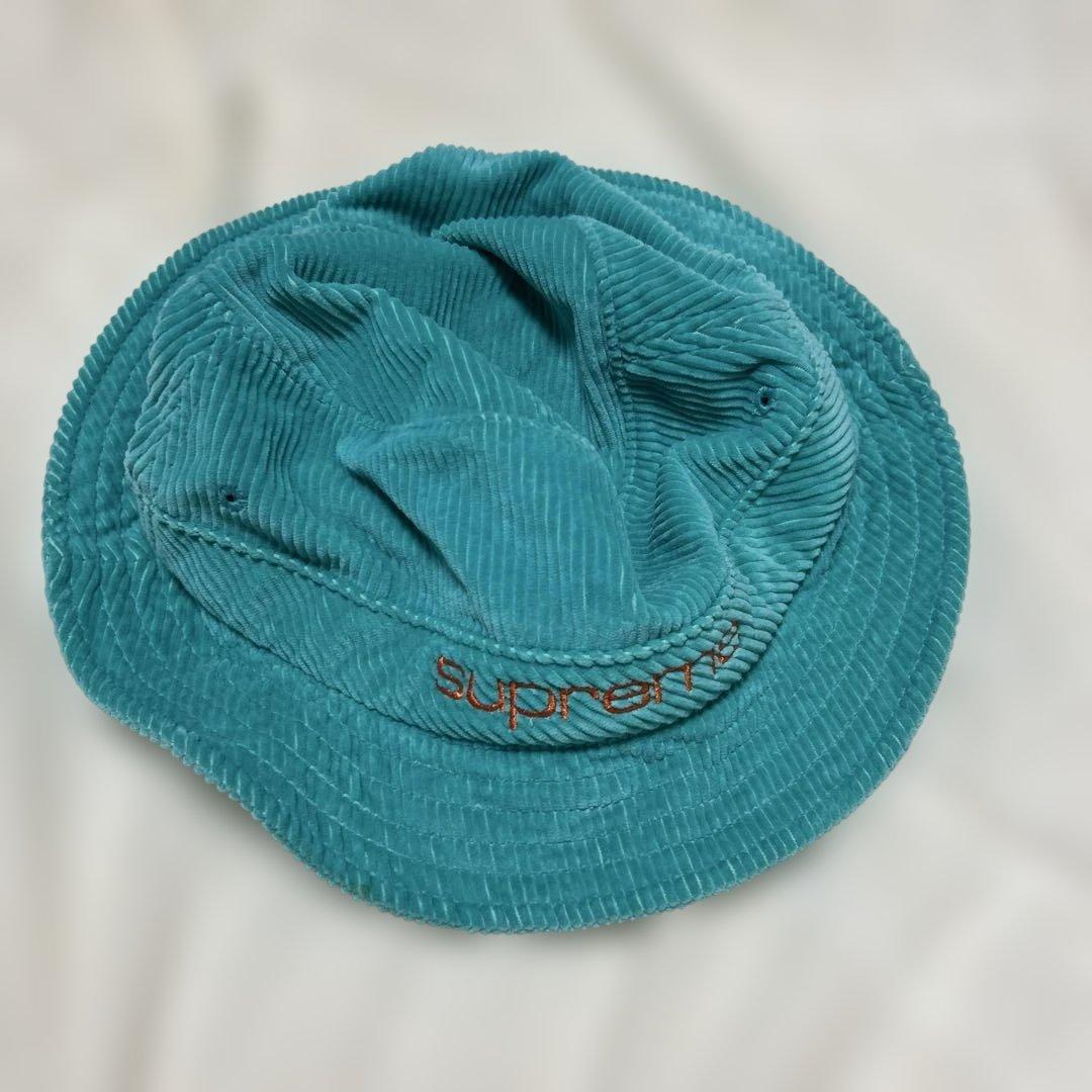 Supreme ターコイズ コーデュロイ バケットハット