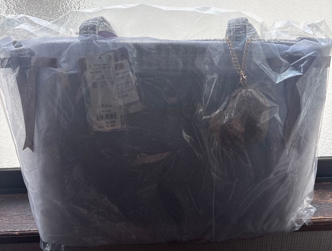 wego ツイードレースアップ痛バッグs 柄1