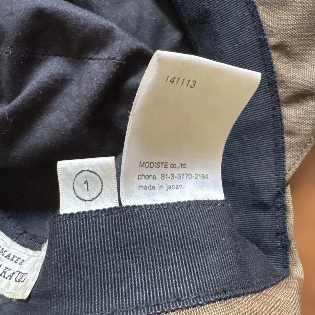 KIJIMA TAKAYUKI（キジマタカユキ）リネンワークキャップ　サイズ1