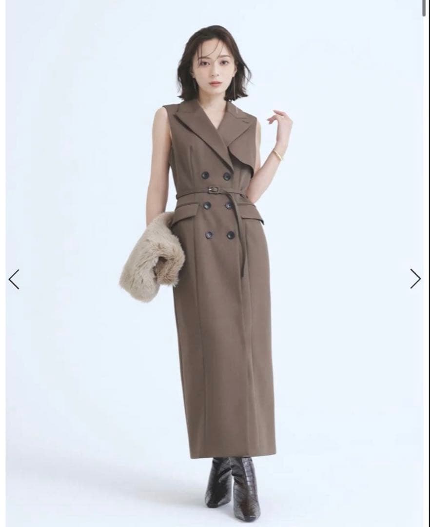 アニュアンス ダブルブレストワンピース