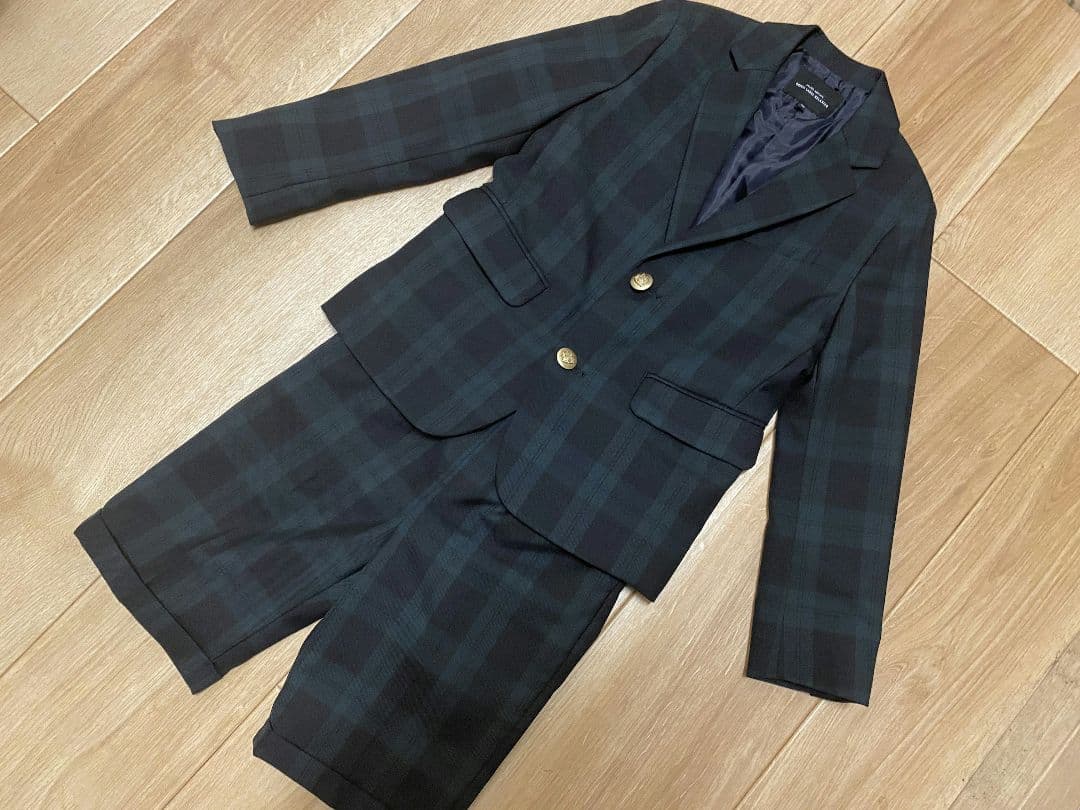 極美品★グリーンレーベルgreen label relaxing★スーツ130