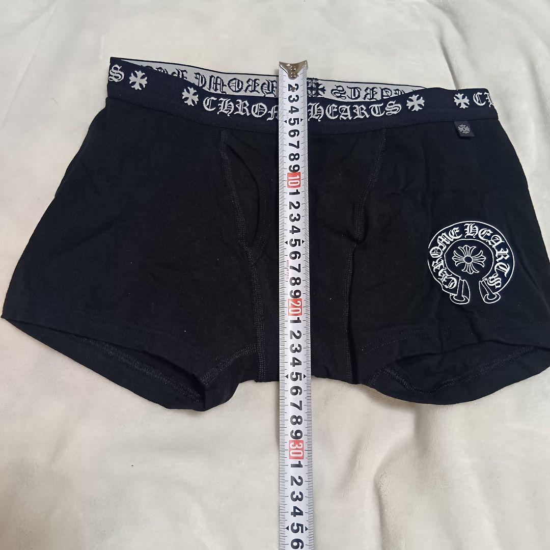 ひより！！クロムハーツ　ショート ボクサー ブリーフ 黒×白 M