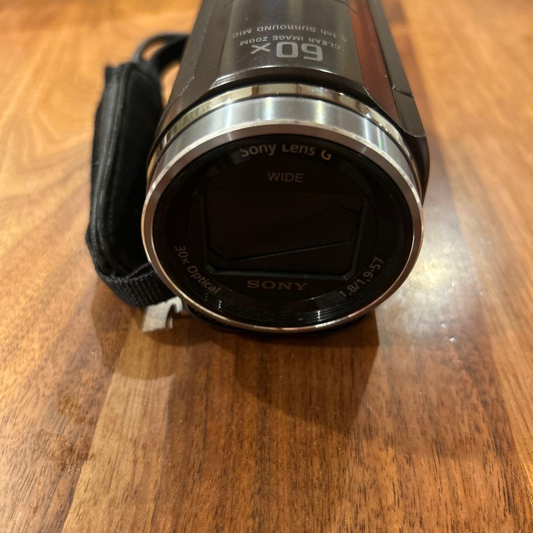 【訳あり】SONY HDR-CX535 ビデオカメラ ボルドーブラウン