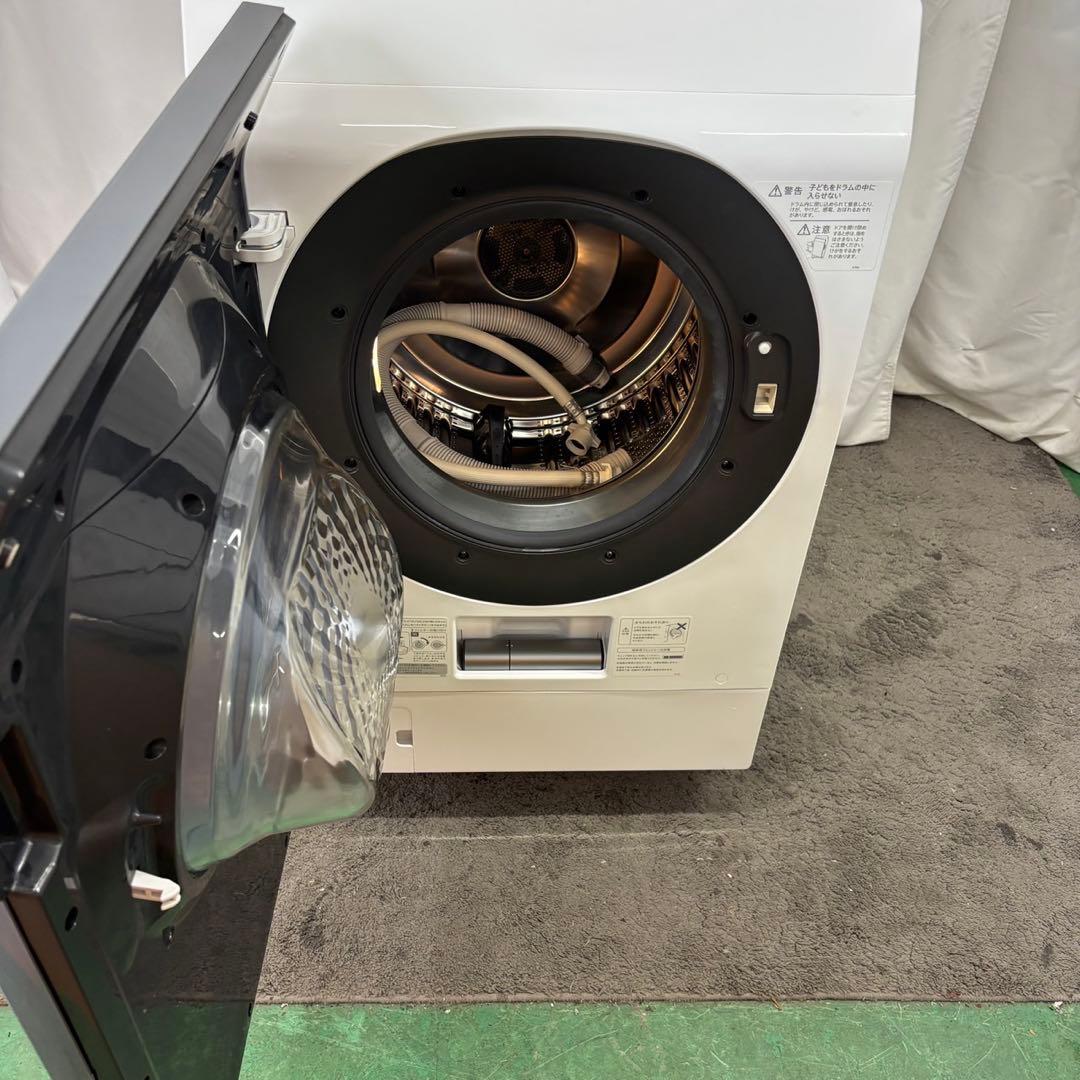 ★77　ドラム式洗濯機　SHARP　11キロ　左開き　安い　中古　綺麗　設置無料