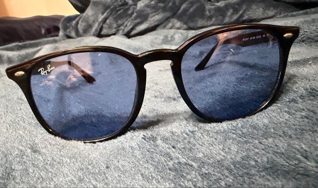 《定価27,060円》美品RayBan レイバン ブラック×ブルー　サングラス