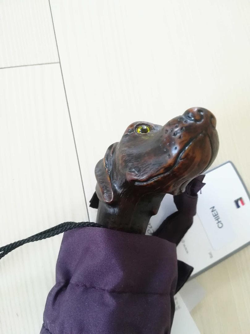 Guy de jean 折畳み傘 雨/日兼用：グレーハウンド（ブラック）