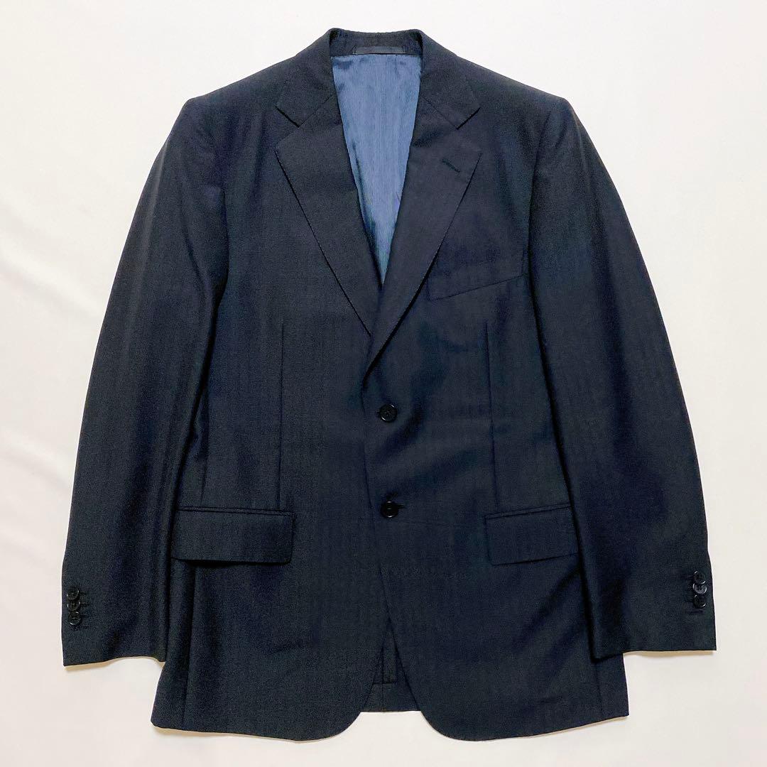 極美品 エルメネジルドゼニア スミズーラ TROFEO スーツ ブラック 46c