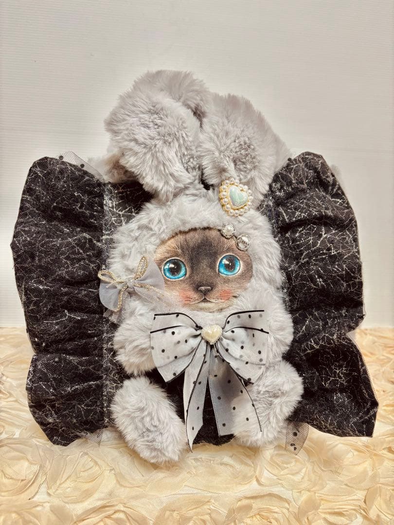 コヤンイサムチョン　グレーブルーファのフリルコロリンバッグ