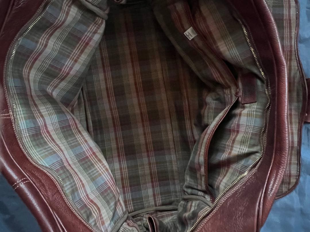 Mulberry マルベリー　ブラウンレザー ボストンバッグ