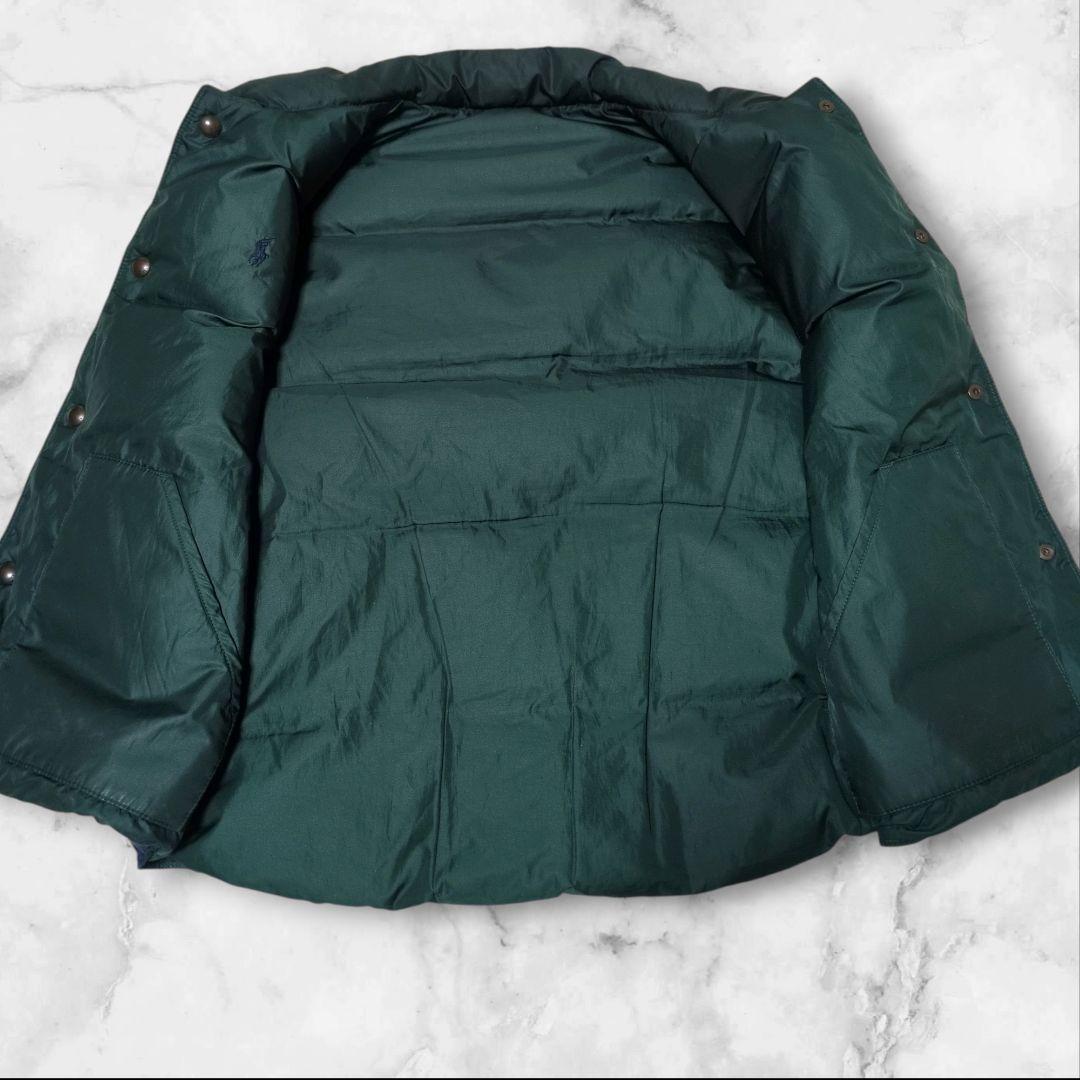ラルフローレン リバーシブル ダウンベスト ポニー刺繍 2way ダウン80%