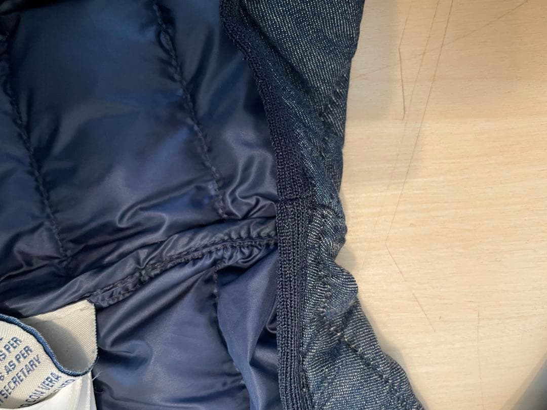 モンクレール　ダウンベスト　ダウン　ベスト　デニム　サイズ3