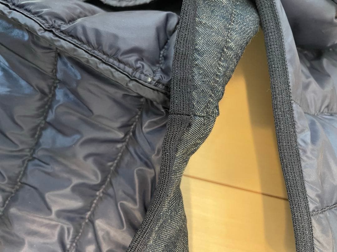 モンクレール　ダウンベスト　ダウン　ベスト　デニム　サイズ3