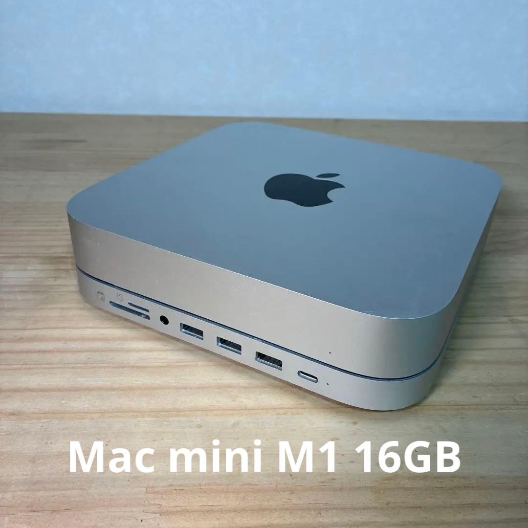 Mac mini m1 メモリ16GB SATECHI スタンドハブ付き