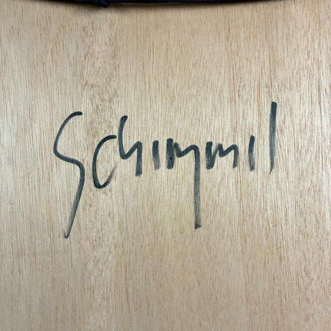 シム・シメール「レパードムーン」ジークレー 大作 直筆サイン入 お洒落な額装