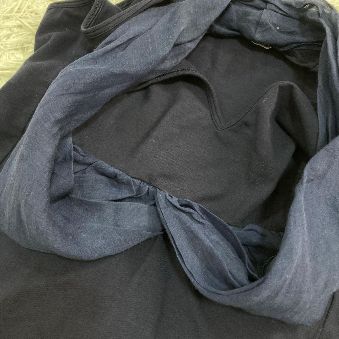 17462✨ブルネロクチネリ シフォン デザイン ドッキング チュニック M