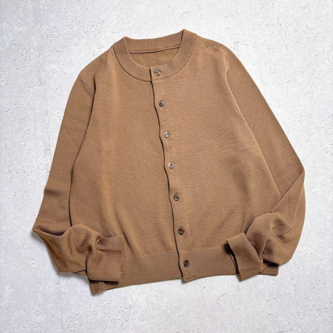 【２０２３】ドゥーズィエムクラス　 WISHクルーネックカーディガン　キャメル