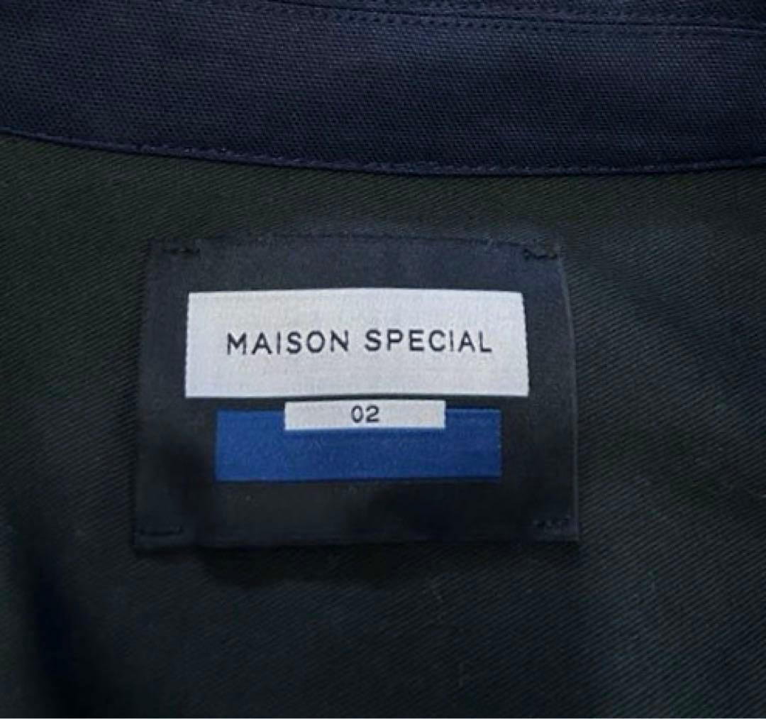 【美品】希少 MAISON SPECIAL カットオフ ジャンプスーツ ネイビー