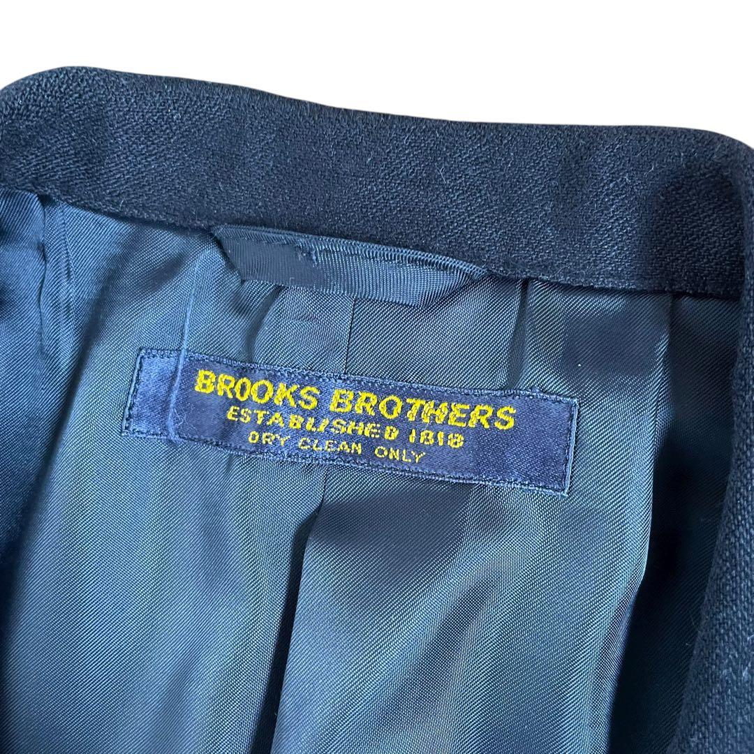 激渋 ブルックスブラザーズ ブレザー カシミヤ混 金ボタン刻印入り 背抜き M