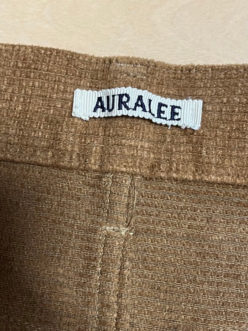 美品／AURALEE オーラリー　WOOL COTTON MOLE PANTS