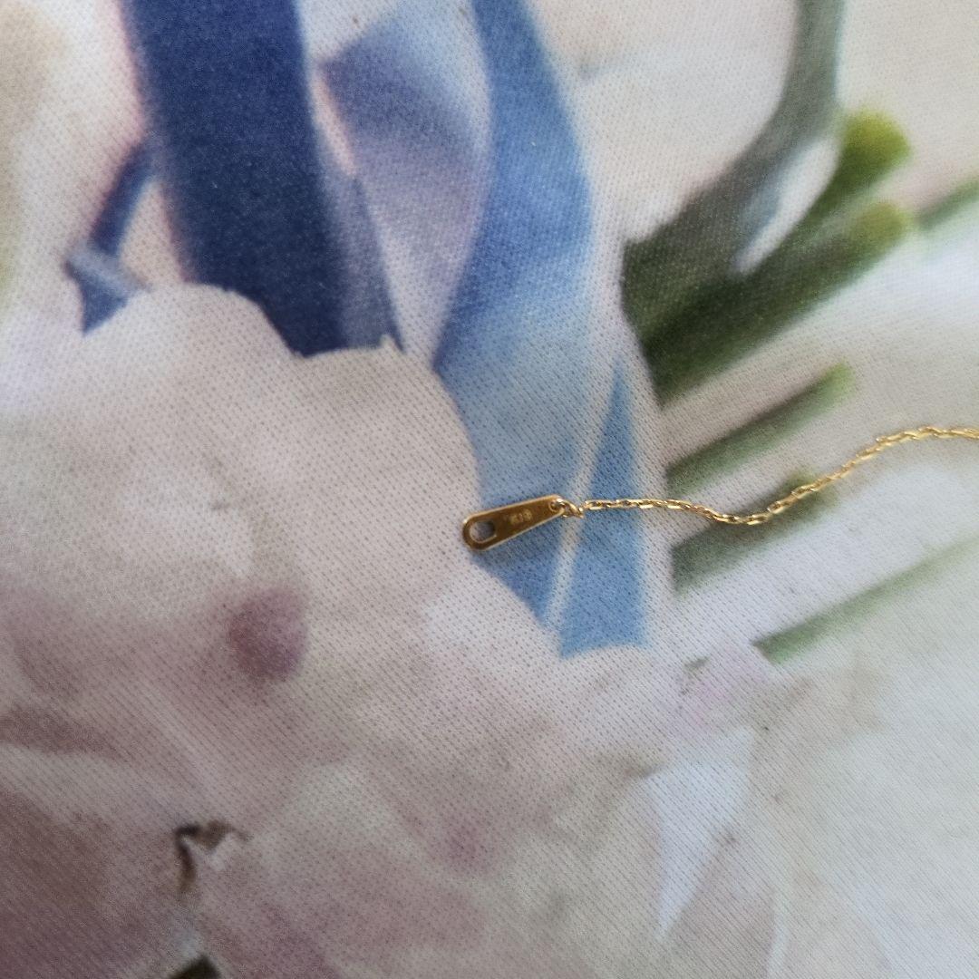 ✿18金✿一粒ダイヤモンドネックレス 　　0.22 ct カード付き