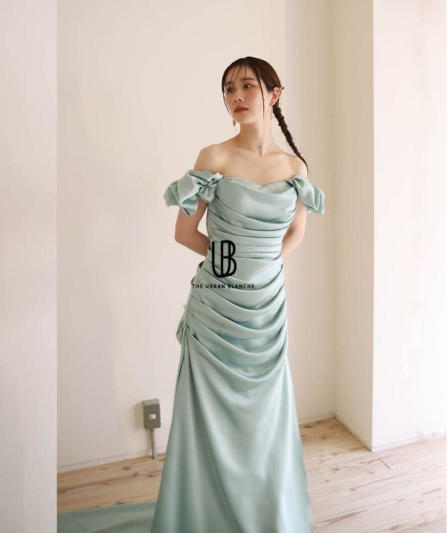 THE URBAN BLANCHE カラーマーメイドドレス グリーン