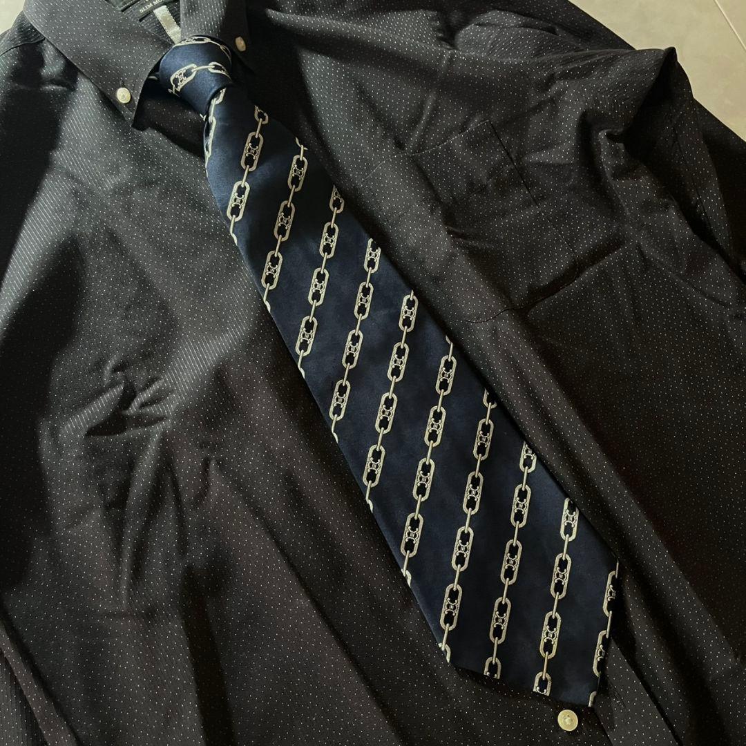 豪華5点セット✨90s高級ダブルブレストスーツ+CELINEネクタイ他