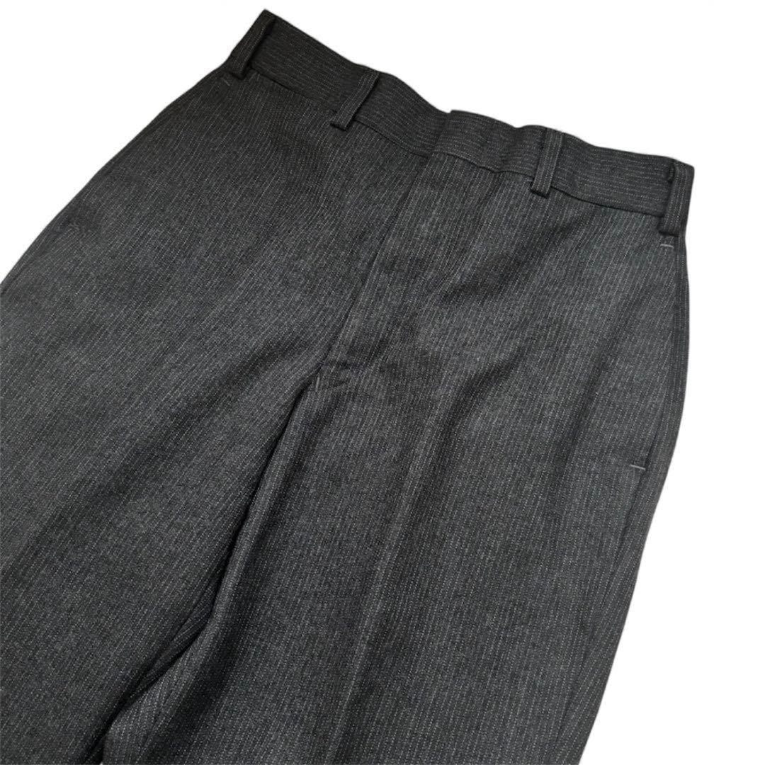 【美品】J. PRESS スリーピース スーツ グレー 毛 100% ストライプ