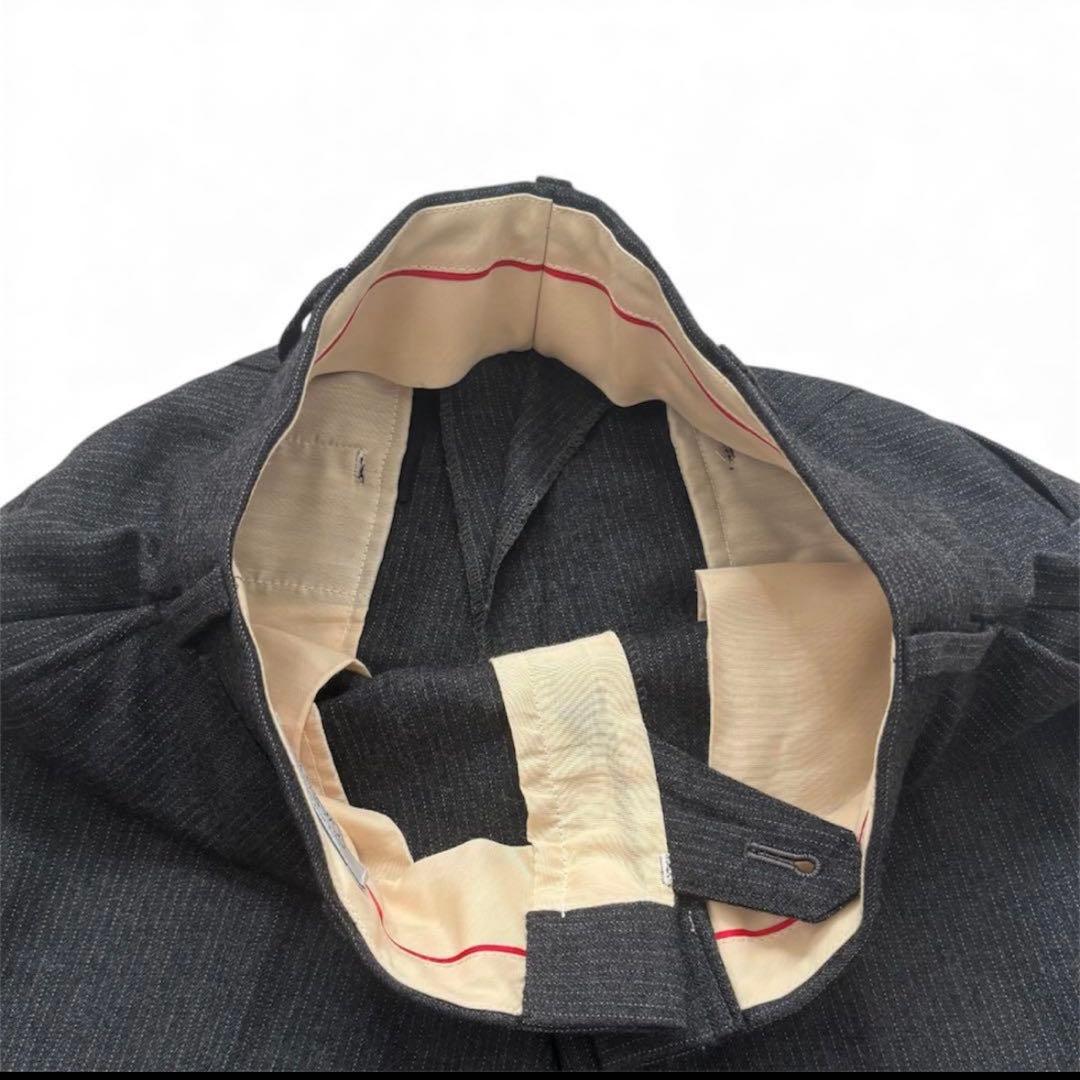 【美品】J. PRESS スリーピース スーツ グレー 毛 100% ストライプ