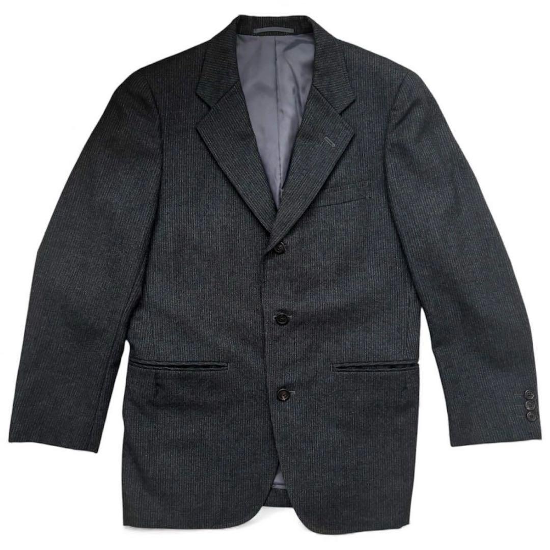 【美品】J. PRESS スリーピース スーツ グレー 毛 100% ストライプ