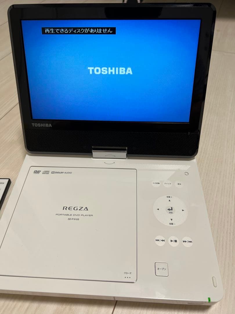 TOSHIBA REGZA ポータブルDVDプレーヤー　SD-P910S