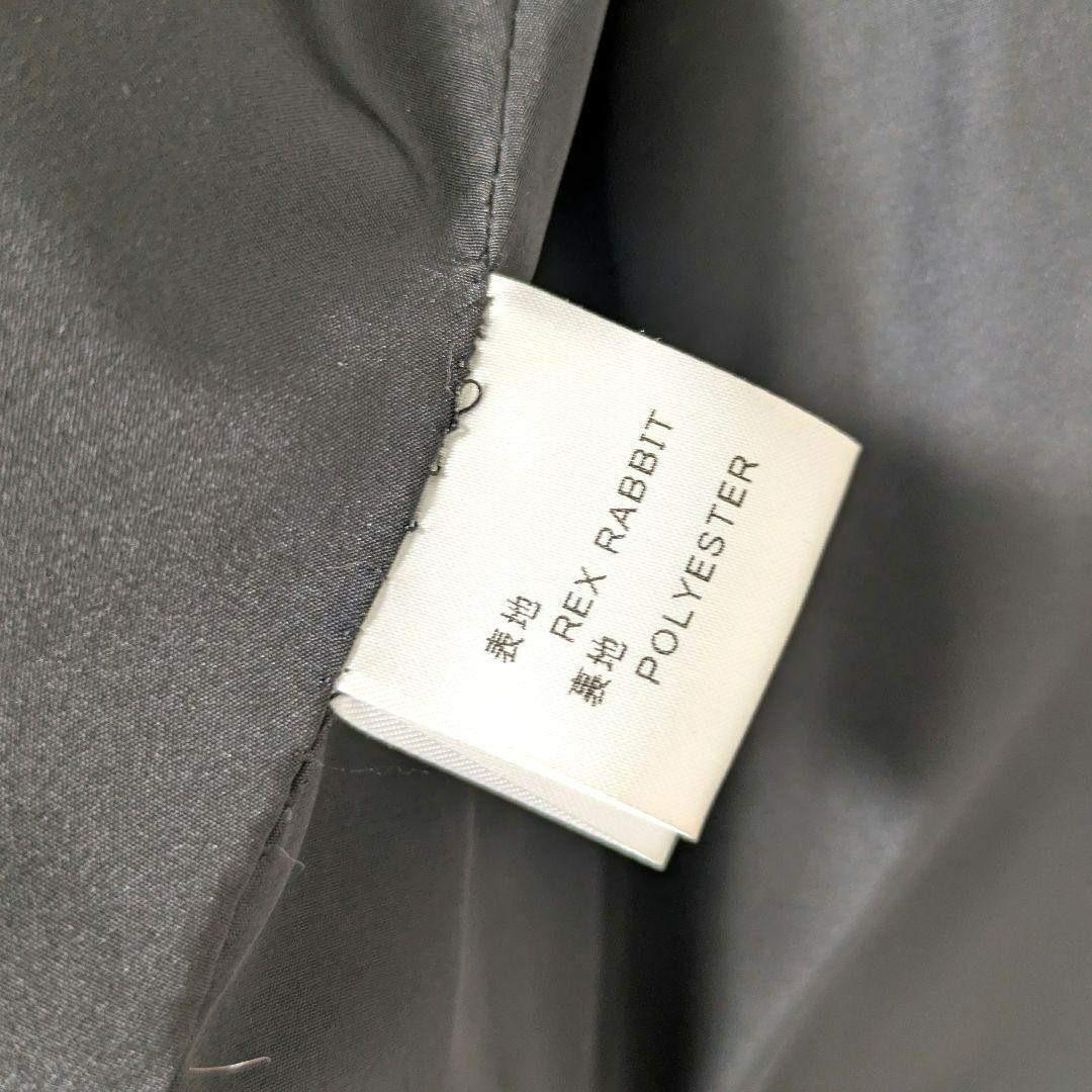 【希少】ミンク襟 × レッキスラビット 薔薇柄 リアルファーコート ピンク