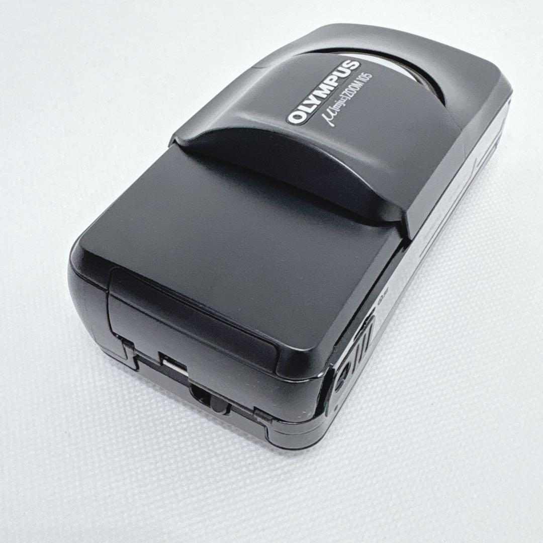 【美品】 動作確認済み OLYMPUS μ（ミュー） ZOOM 105 黒 希少