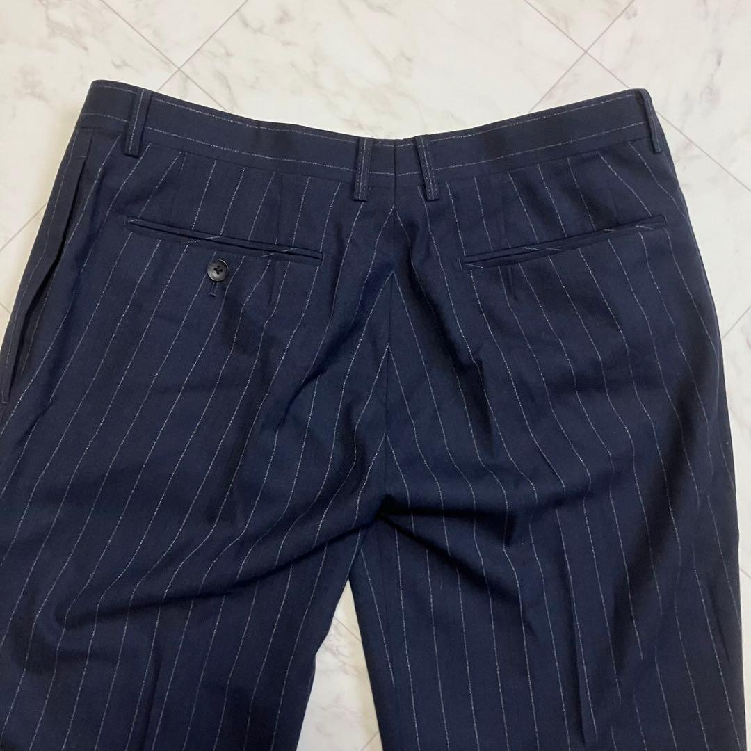 スーツセレクト スーツ セットアップ　ネイビー メンズ AB6 イタリア生地