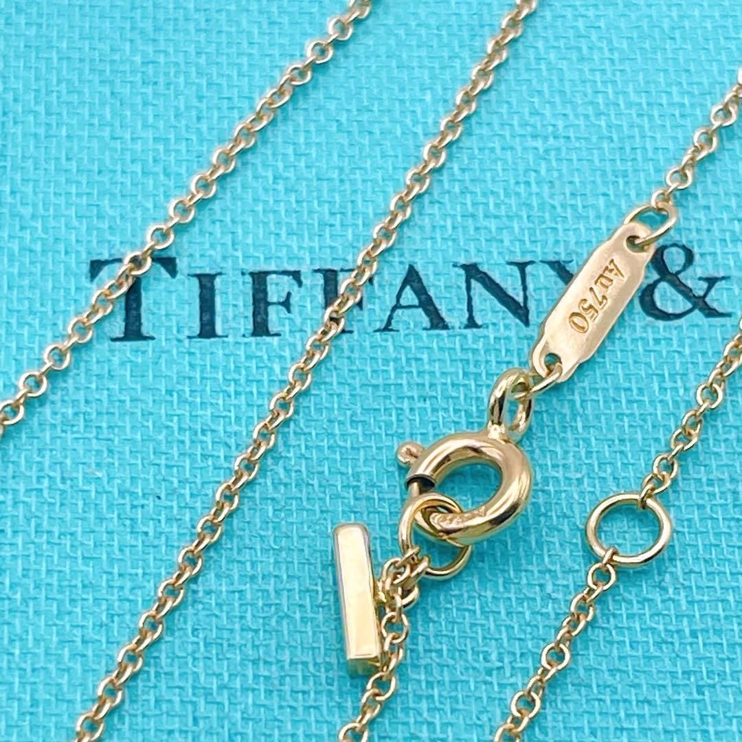 Tiffany & Co. ネックレス　Tスマイル　YG750 ダイヤモンド