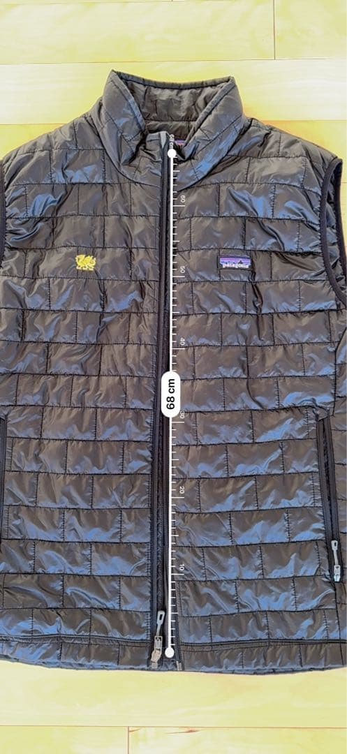 patagonia ブラック　キルティングダウンベスト