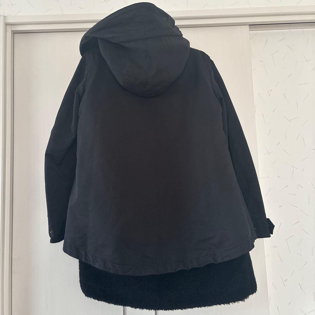 THE RERACS☆ライナー付きモッズコート☆ファーベスト☆ブラック☆3WAY