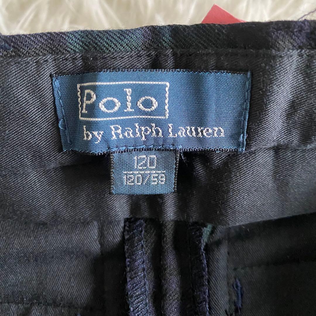 【美品】ラルフローレン　フォーマル4点セット　紺×ブラックウォッチ　120cm