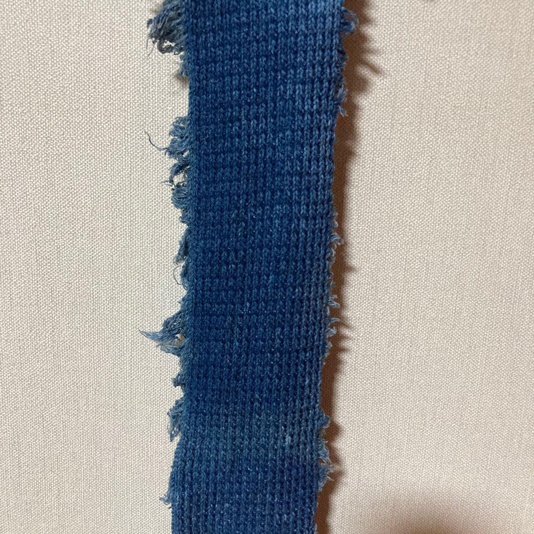 希少 70s usa コットンストール インディゴ ロサンゼルス製 ビンテージ