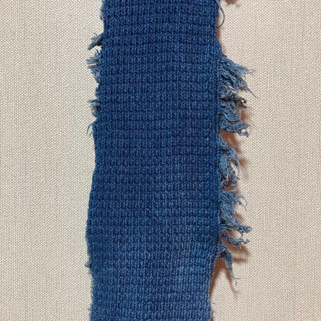 希少 70s usa コットンストール インディゴ ロサンゼルス製 ビンテージ