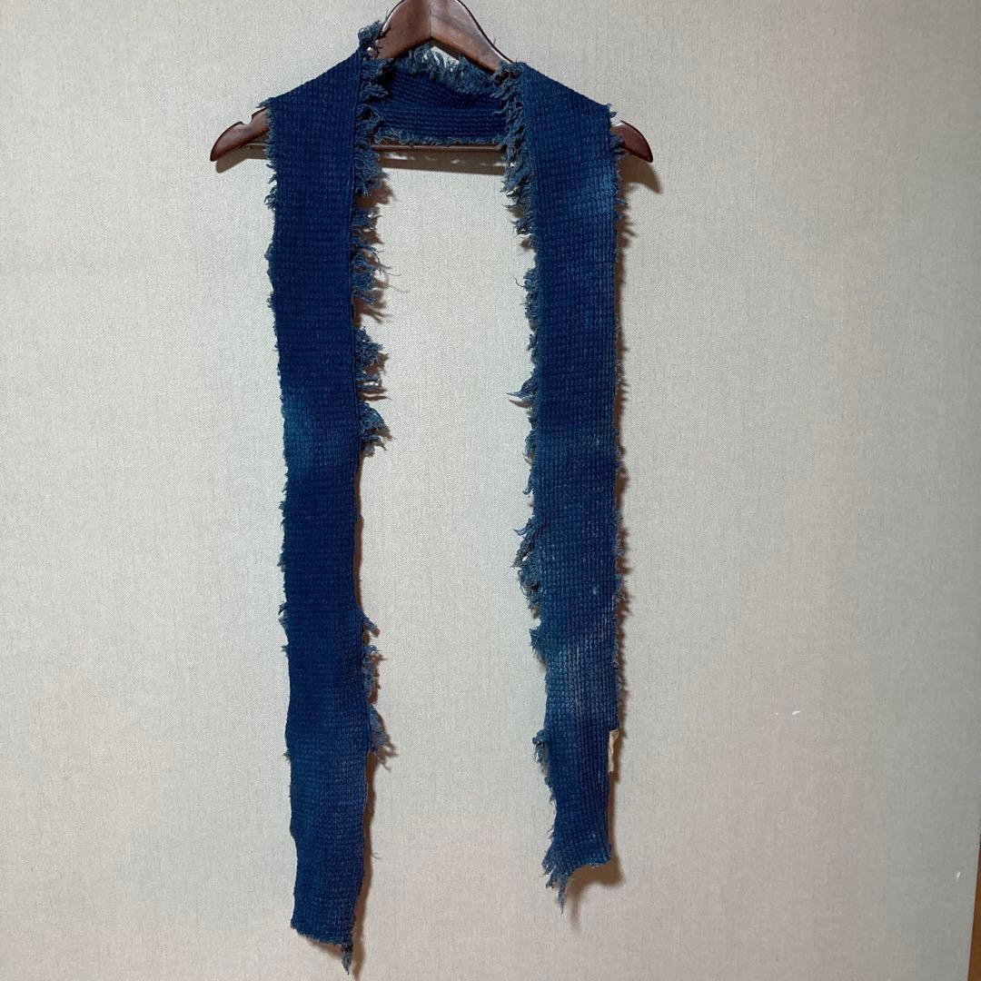 希少 70s usa コットンストール インディゴ ロサンゼルス製 ビンテージ